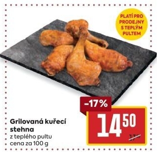 Stehno kuřecí grilované