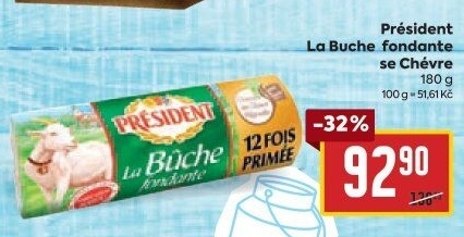Sýr kozí La Buche fondante Président