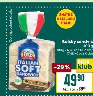 Toustový chléb italský Ölz