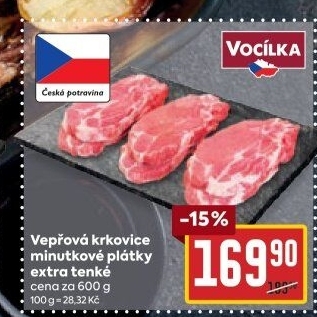 Vepřová krkovice bez kosti Vocílka