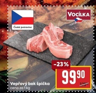 Vepřový bok špička Vocílka