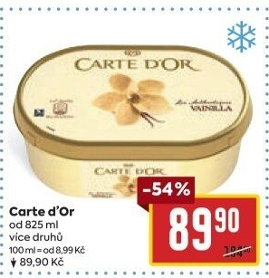Zmrzlina ve vaničce Carte D'