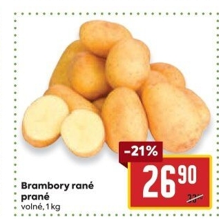 Brambory konzumní rané