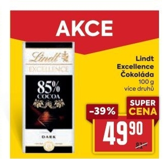 Čokoláda Excellence Lindt