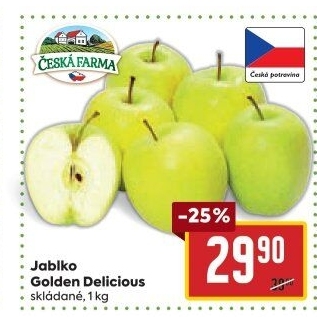 Jablka Golden Delicious Česká Farma