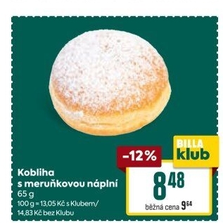 Kobliha s ovocnou náplní