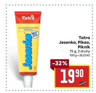 Mléko kondenzované Jesenka Tatra