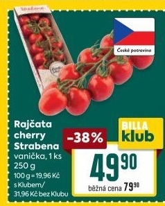 Rajčata cherry keříková Čerstvě utrženo