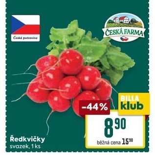 Ředkvičky svazek Česká farma