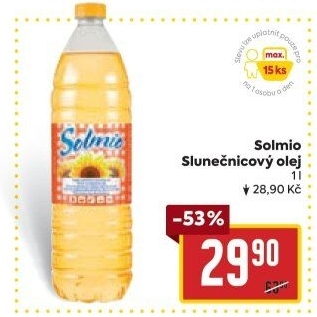 Slunečnicový olej Solmio