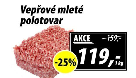 Maso mleté vepřové