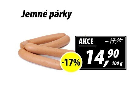 Párky jemné