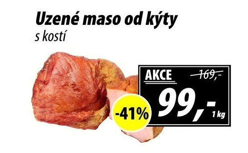 Uzené maso od kýty s kostí