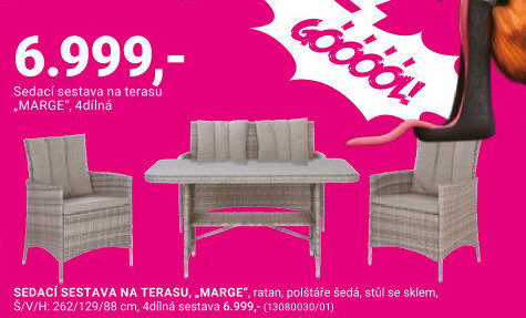 SEDACÍ SESTAVA NA TERASU, „MARGE“