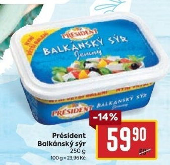 Balkánský sýr Président