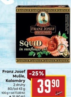 Mušle Exclusive Franz Josef Kaiser