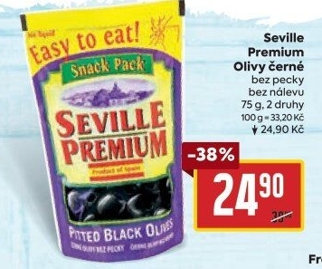 Olivy bez nálevu Seville Premium
