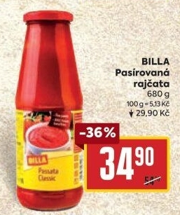 Pasírovaná rajčata Billa