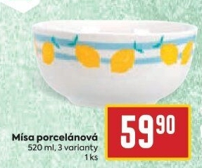 Porcelánová mísa