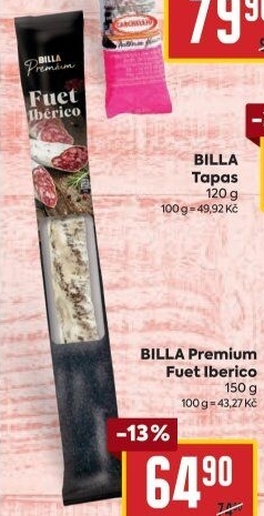 Salám Fuet Iberico Premium Billa
