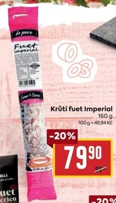 Salám krůtí Fuet imperial Carchelejo