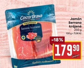 Šunka Jamón Serrano Costa Brava