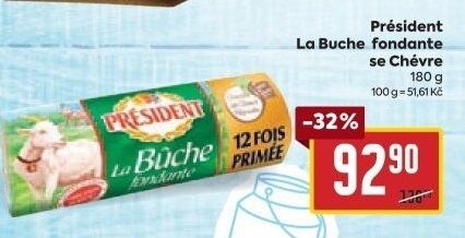 Sýr kozí La Buche fondante Président