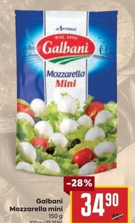 Sýr Mozzarella Galbani mini