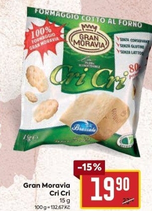Sýr Snack Cri Cri Gran Moravia