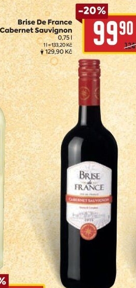 Víno Cabernet Sauvignon Brise de France