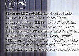 STOJACÍ LED SVÍTIDLO