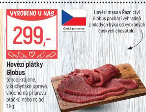 Hovězí plátky Globus