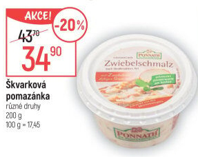 Škvarková pomazánka Ponnath