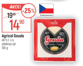 Sýr Gouda 48% Agricol