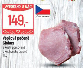 Vepřová pečeně s kostí Globus