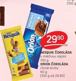 Čokoláda Nesquik