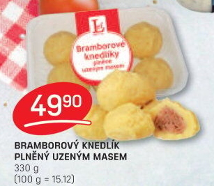 Knedlíky bramborové s uzeným masem Lef
