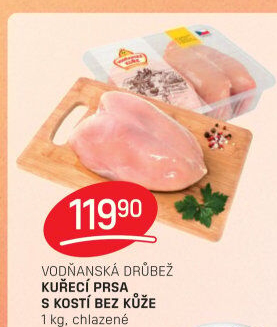 Kuřecí prsa s kostí Vodňanské kuře