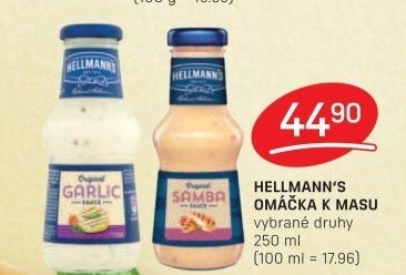Omáčky k masu Hellmann'