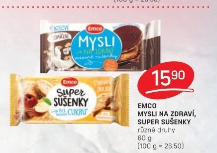 Ovesné sušenky Mysli na zdraví Emco