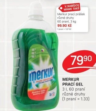 Prací gel Merkur