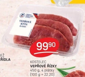 Řízky vepřové Kostelecké uzeniny