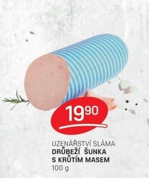 Šunka drůbeží s krůtím masem Sláma