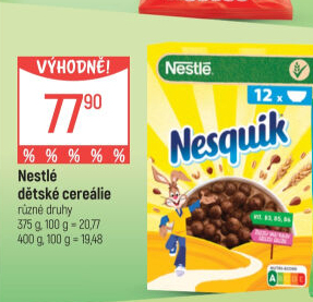 Cereálie Nesquik Nestlé