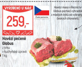 Hovězí pečeně z krku Globus