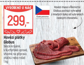 Hovězí plátky Globus