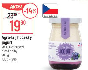 Jogurt ochucený jihočeský Agro-La