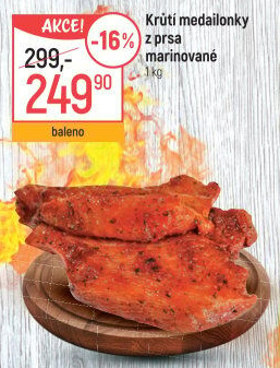 Krůtí medailonky marinované