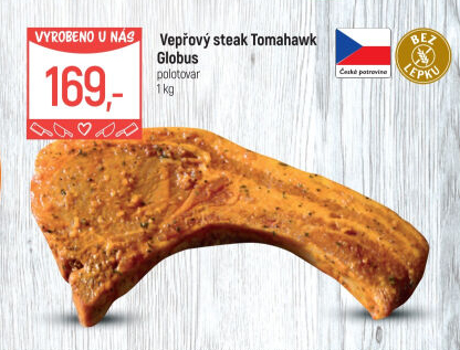 Marinovaný vepřový steak tomahawk Globus