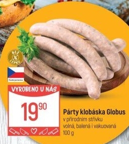 Párty klobása Globus